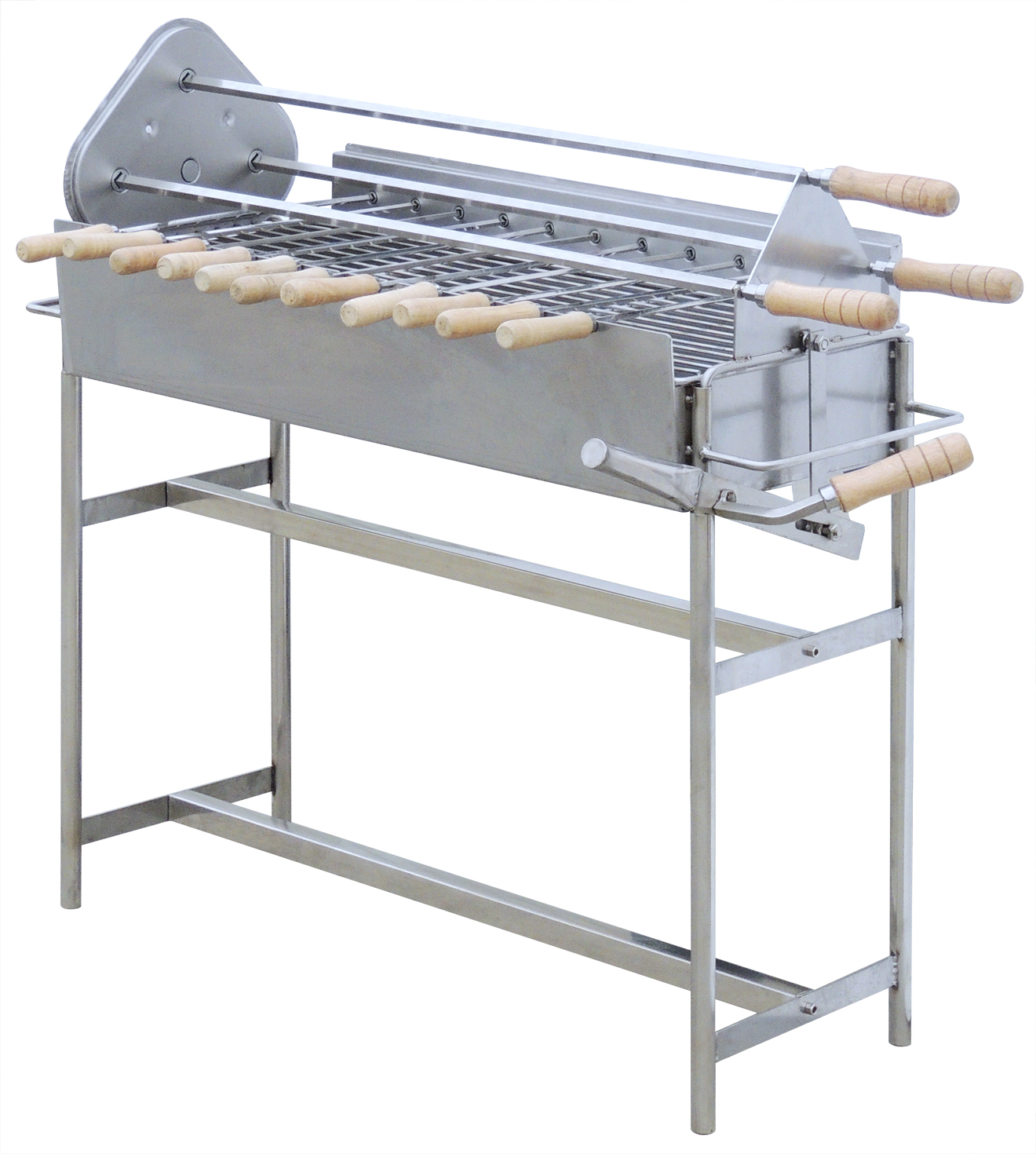 Electric rotary charcoal bbq machine
